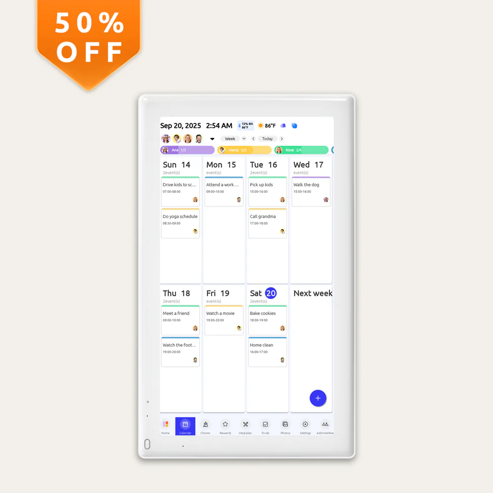 Everblog 21.5" Digital Calendar