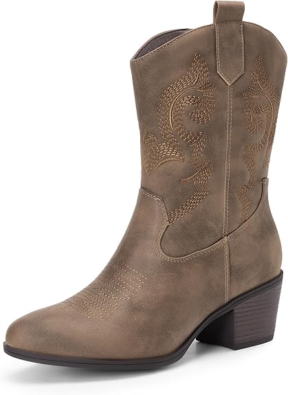 DREAM PAIRS Cowboy Boots for Women
