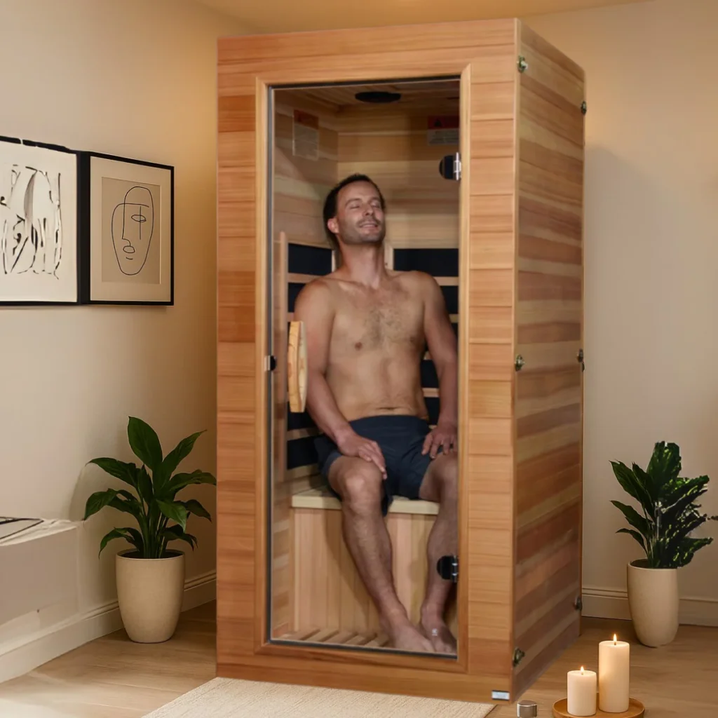 Make Life Easy- EZLIFE 1 Person Solo Advanced Elite Controlled EMF Infrared Sauna