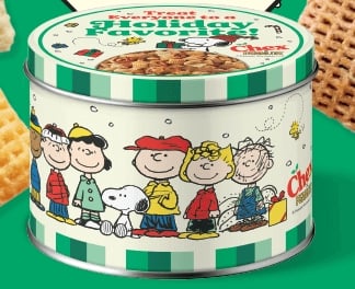 Peanuts Chex Holiday Tin