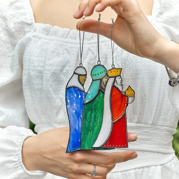 avalglass- Stained Glass Three Wise Men