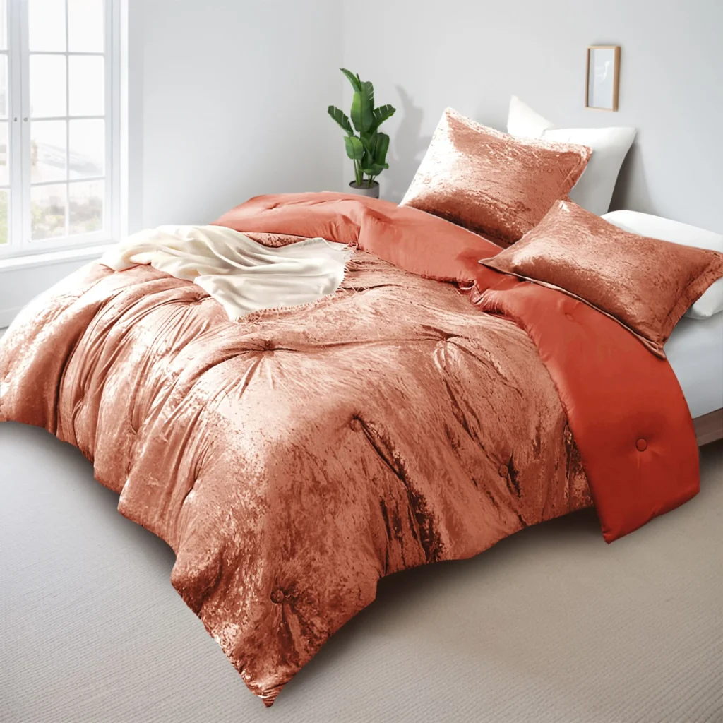 Walmart velvet comforter set sale