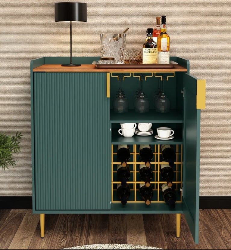 coffee bar cabinet for home