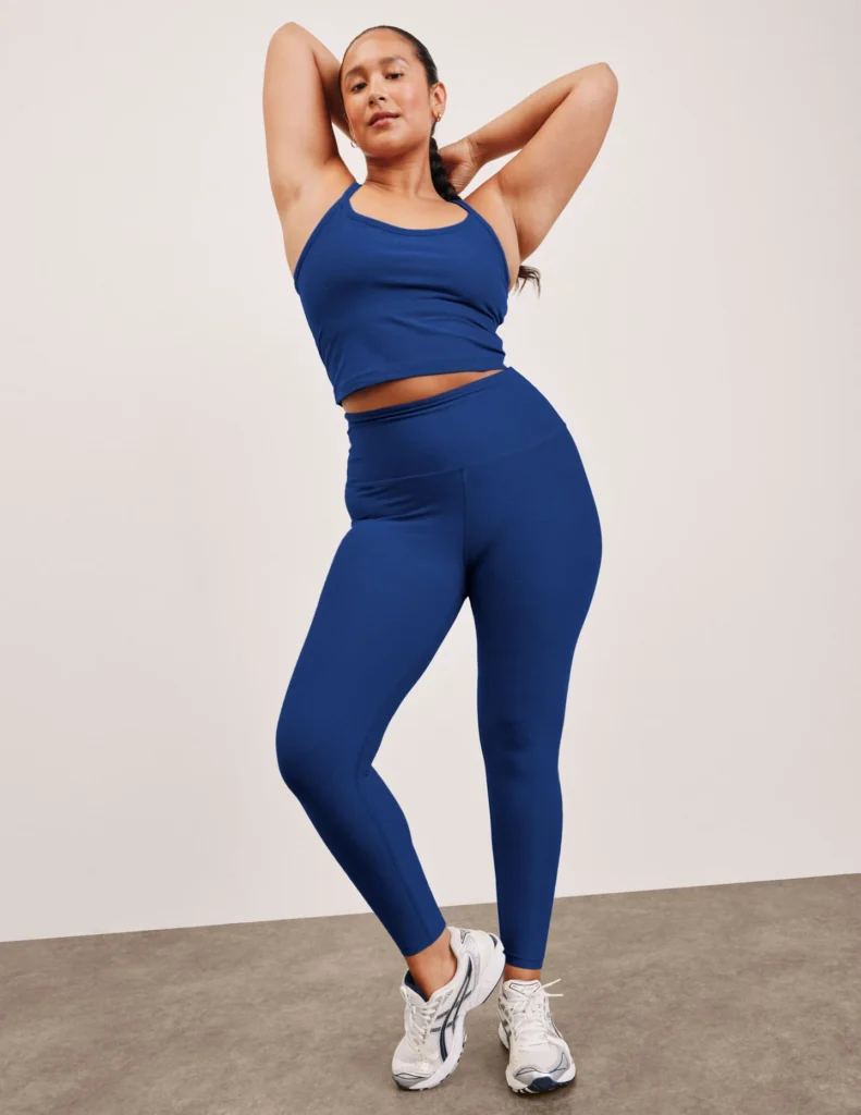 blue yoga oufit