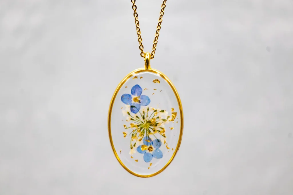 WCFlowerPreservation- Forget me not Jewelry