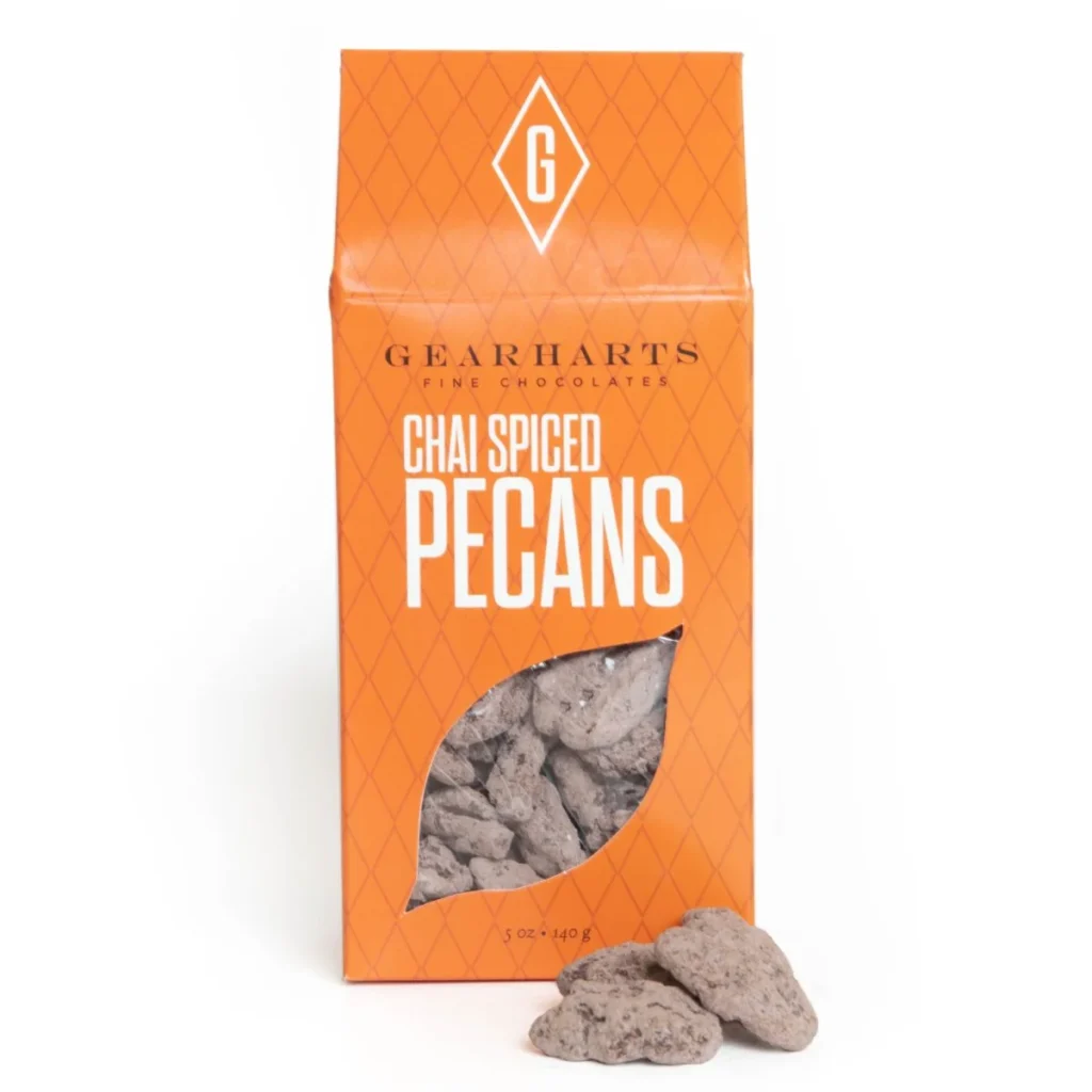 Chai Spiced, Chocolate-Dipped Pecans