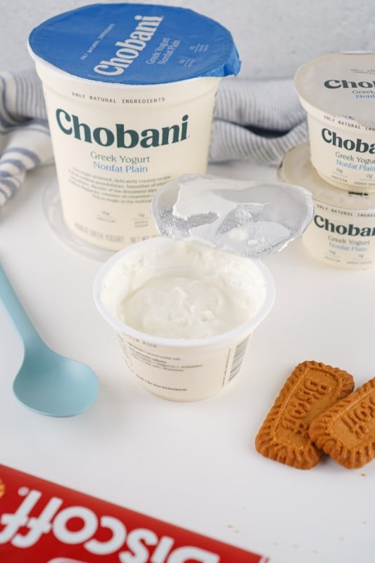 Single Chobani Yogurt  for Individual Viral Japanese Cheesecake