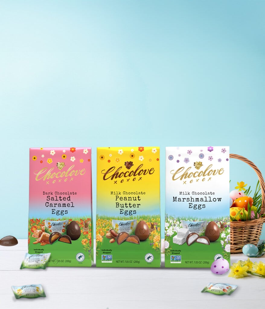 Chocolove Eggs in Milk Chocolate Bites