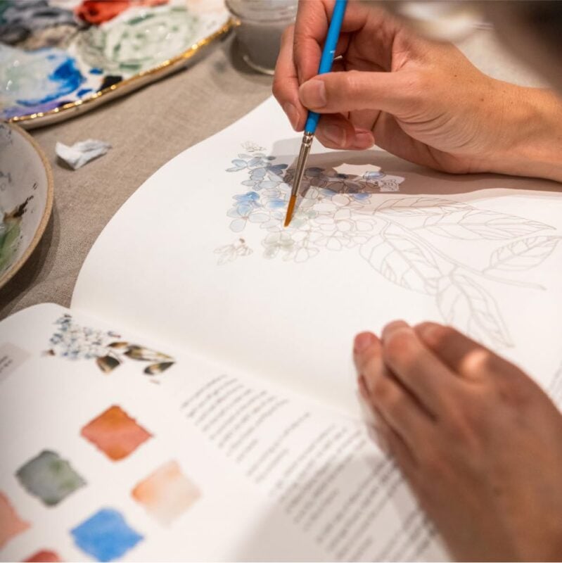 Watercolor Workbook: 25 Beginner Botanical Projects on Premium Watercolor Paper