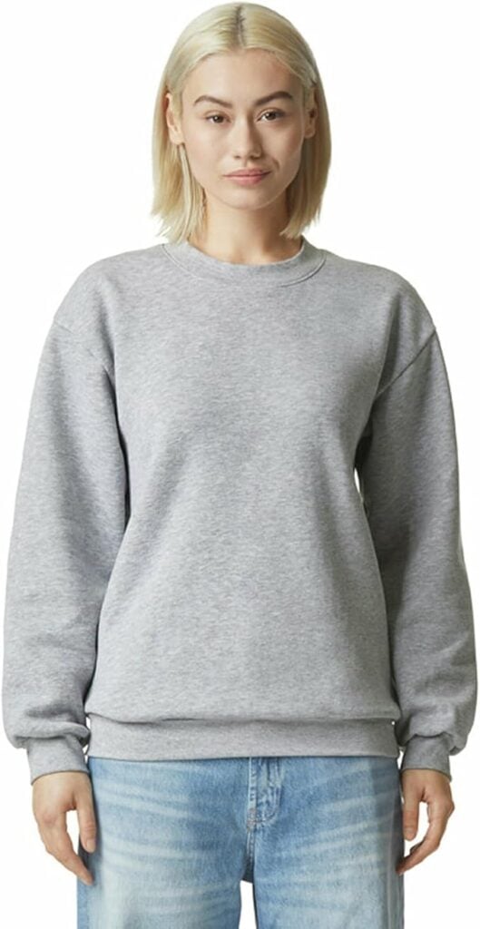 American Apparel Unisex Adult Reflex Fleece Crewneck Sweatshirt