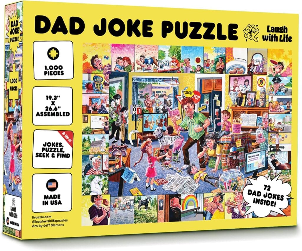 Celebrate him with the Dad Joke Puzzle – 1,000 Pieces from Laugh with Life