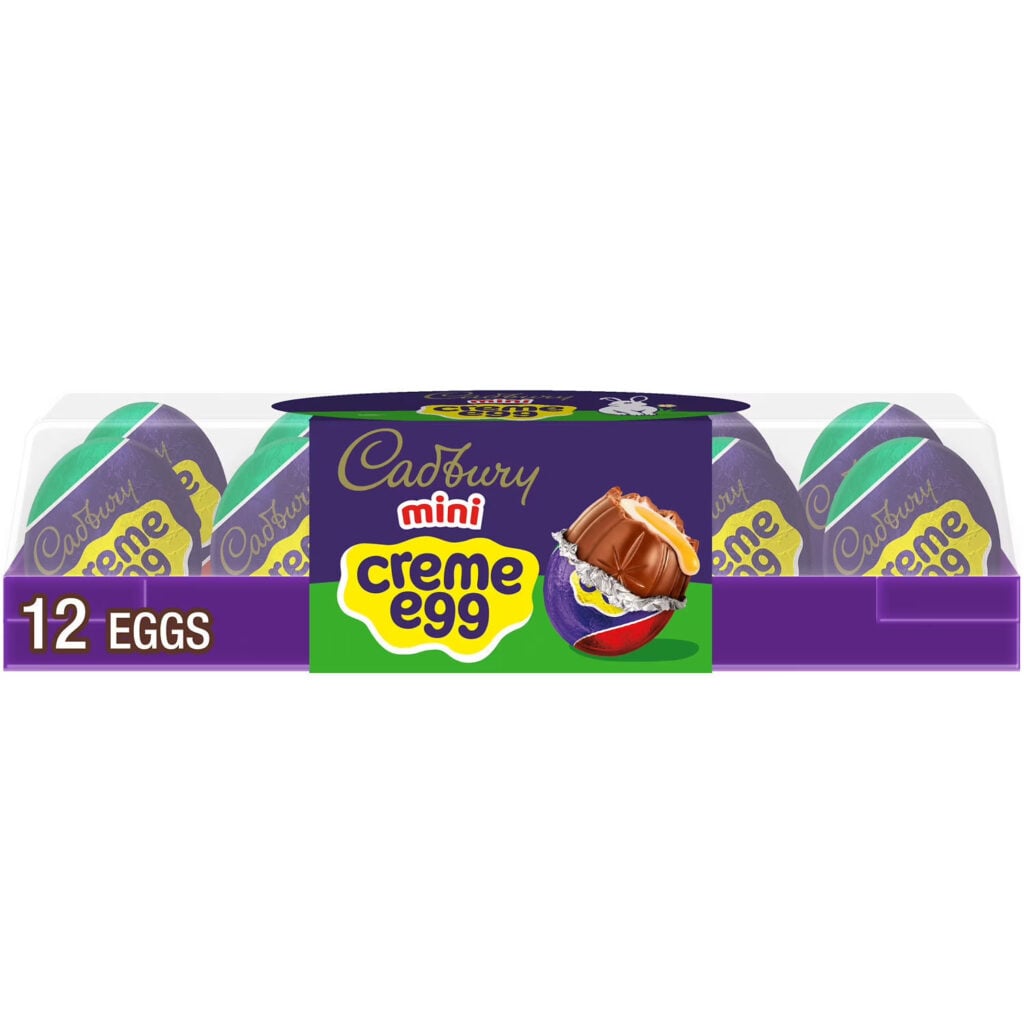 Cadbury Mini Creme Egg Chocolate with Fondant Easter Candy, Tray