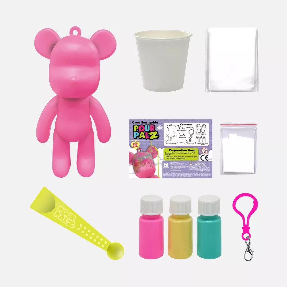 Toy Monster - Pour Palz DIY Paint Bear Mini Keychain