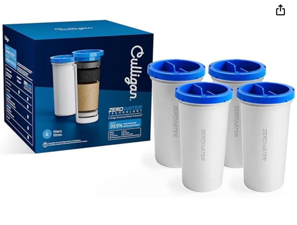 Culligan Water filter with ZeroWater Technology Replacement Filter 4-Pack