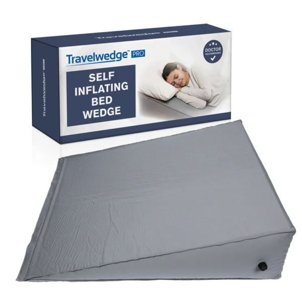 Self Inflating Bed Wedge Pillow - Travelwedge PRO - 22 Inch