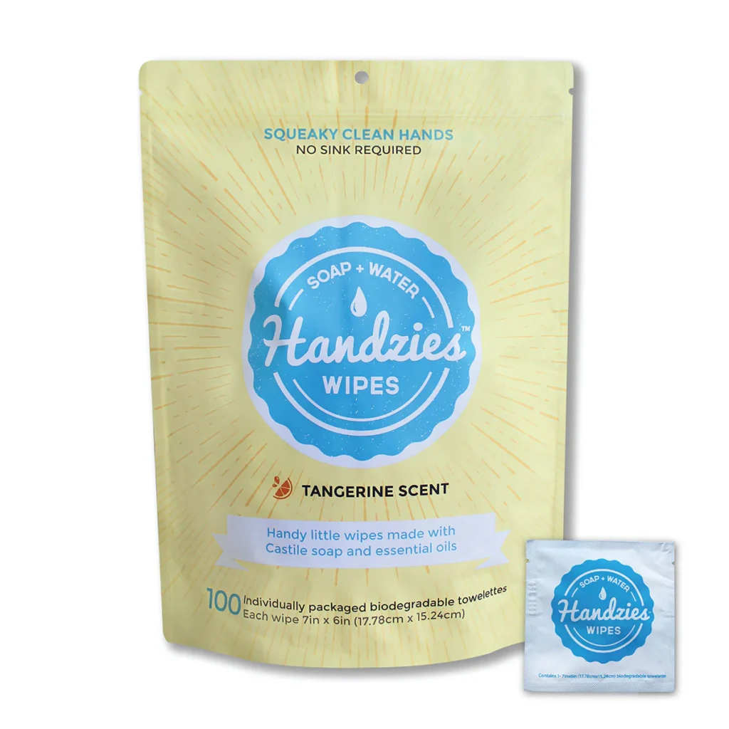 Handzies Tangerine Hand Wipes (100 Count)