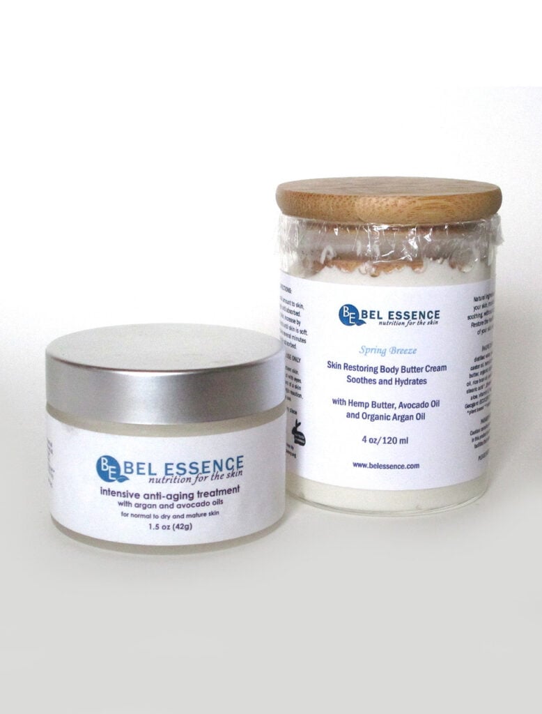 Bel Essence- Skin Restoring Body Butter Cream (Spring Breeze) and Anti Aging, Anti Wrinkle Face Cream