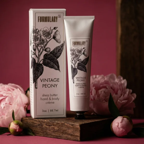 Formulary 55- Vintage Peony Shea Butter Hand and Body Creme Tube