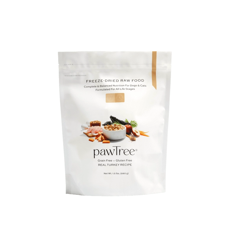 pawTree Freeze-Dried Raw Food Real Turkey Recipe spring refresh gift