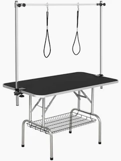 Topeakmart Black 45" Foldable Pet Grooming Table with Adjustable Arm in the spring refresh gift guide