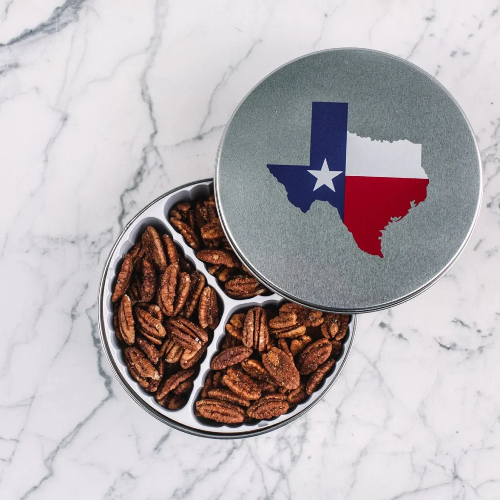 Celebrate him with the Killer Pecans- Texas Tin