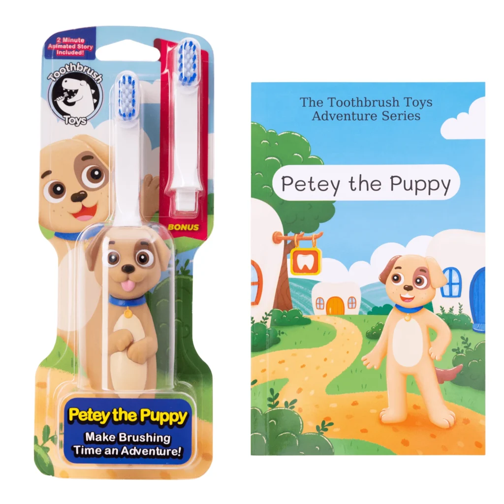 Toothbrush Toys Kids Character Toothbrush Set with Storybook