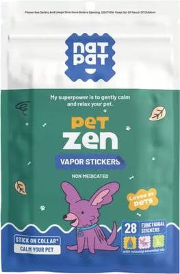 NATPAT Pet Zen Vapor Stickers Natural Calming Aromatherapy for Dogs