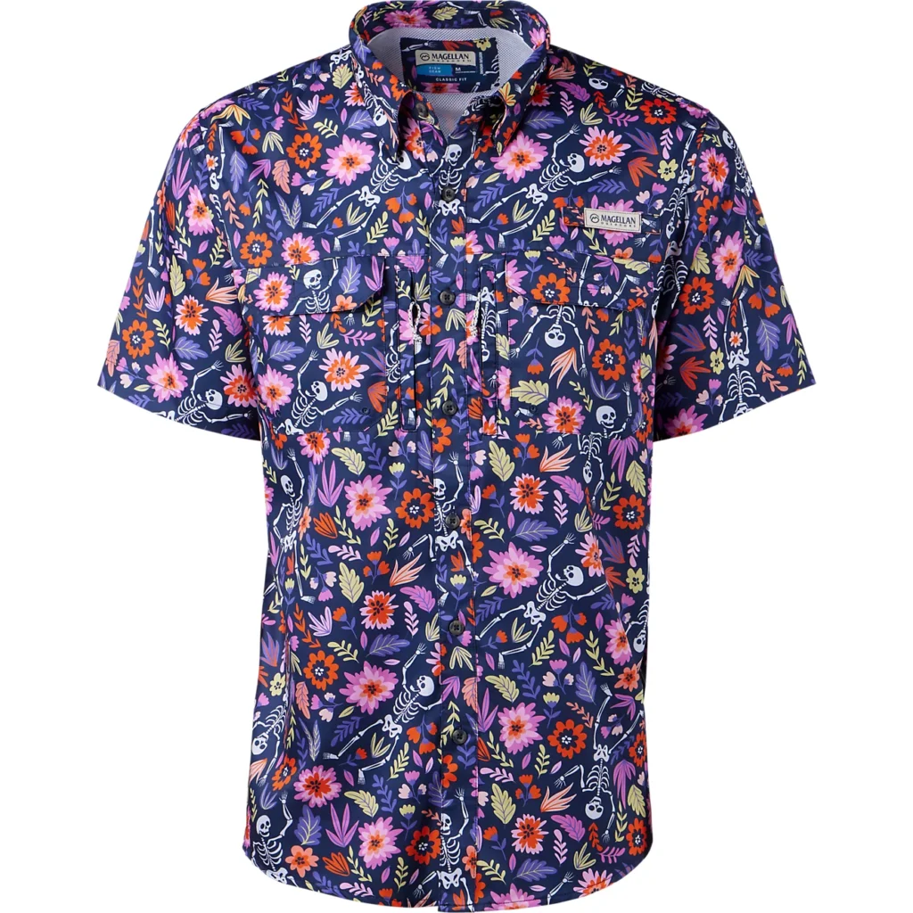 Celebrate him with the Magellan Outdoors Men's Mexico Print Fishing Shirt