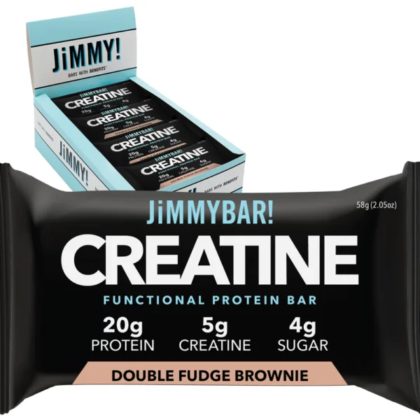 JiMMYBAR! Creatine Double Fudge Brownie Protein Bar