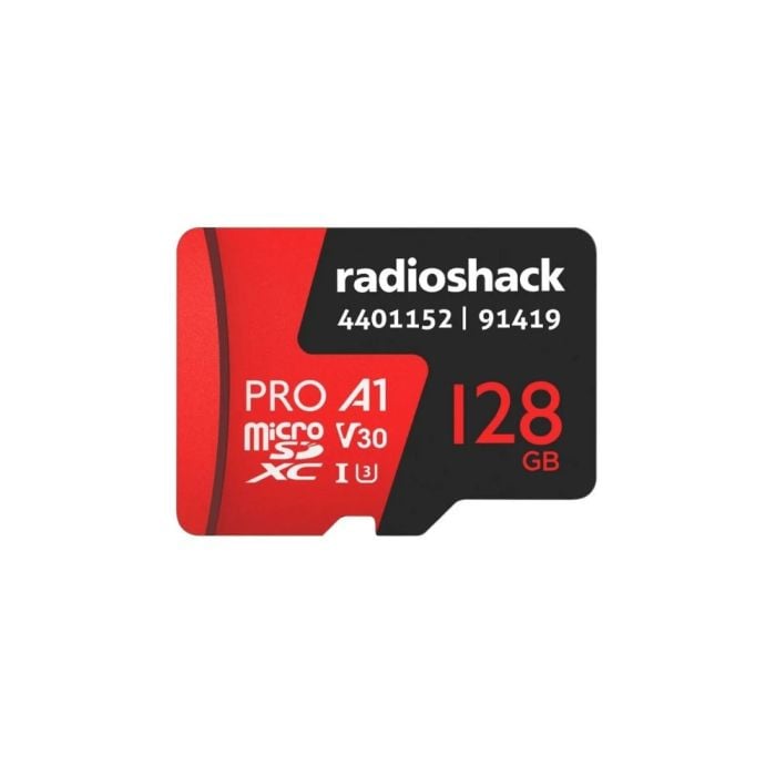 RadioShack MicroSD Card 128GB U3 V30 4401152 – High-Speed Memory Card