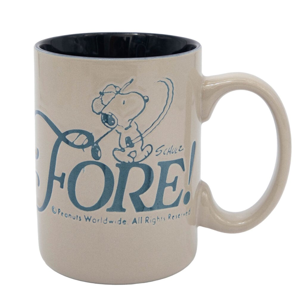 Celebrate him with the Peanuts-Snoopy-Blue-Golfing-Snoopy-Mug