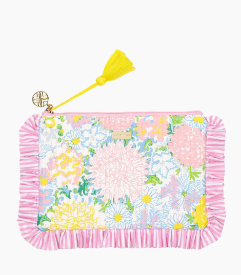 Uncharted- Lilly Pulitzer Garden Home Ruffle Pouch