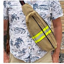 Firefighter Turnout Fanny Sling Handmade Bag