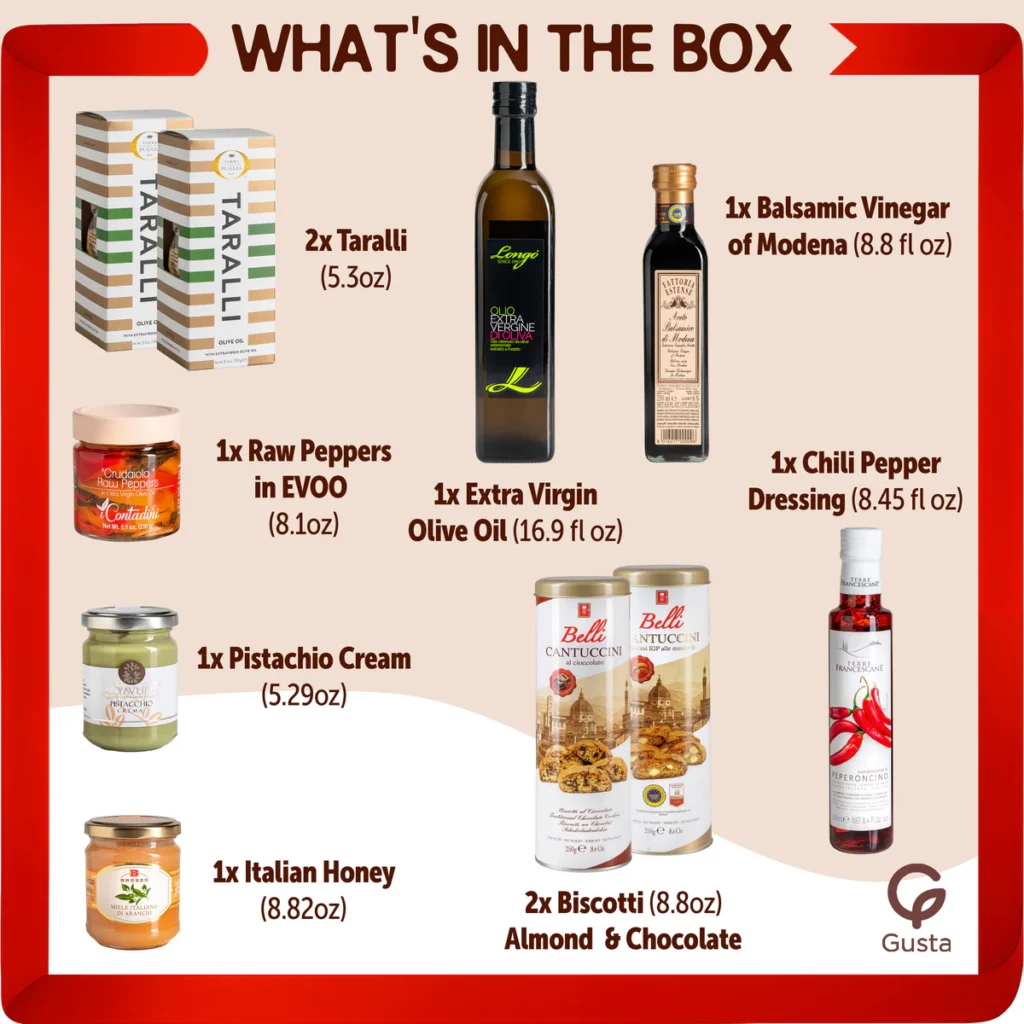 Celebrate him with the Gust Sapori Italiani Gift Basket