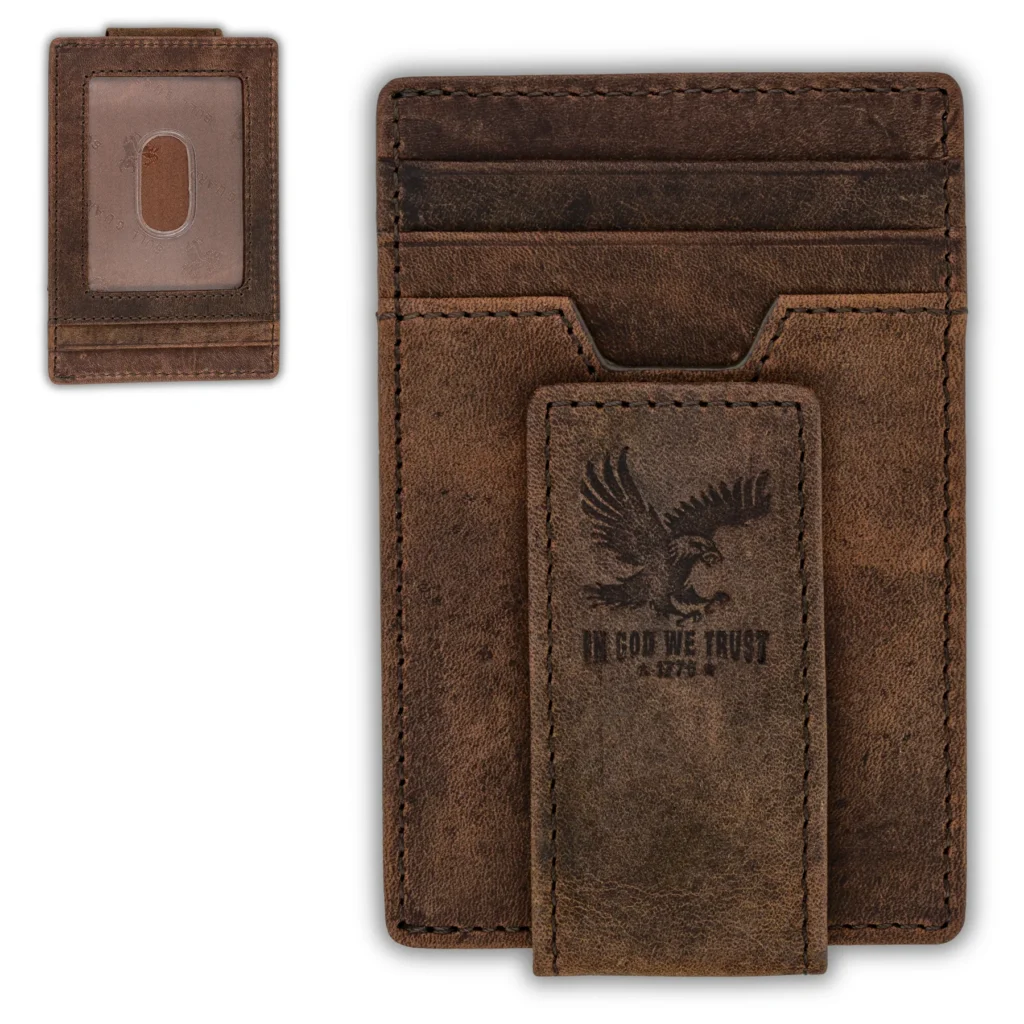 Bull Guard Magnetic Money Clip Card Case with ID