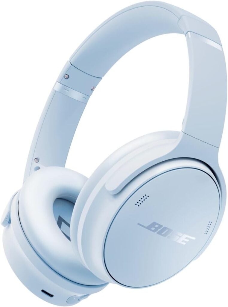 BOSE headphones in ice blue
