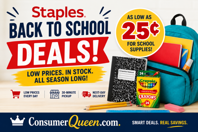 Back to school deals at Staples