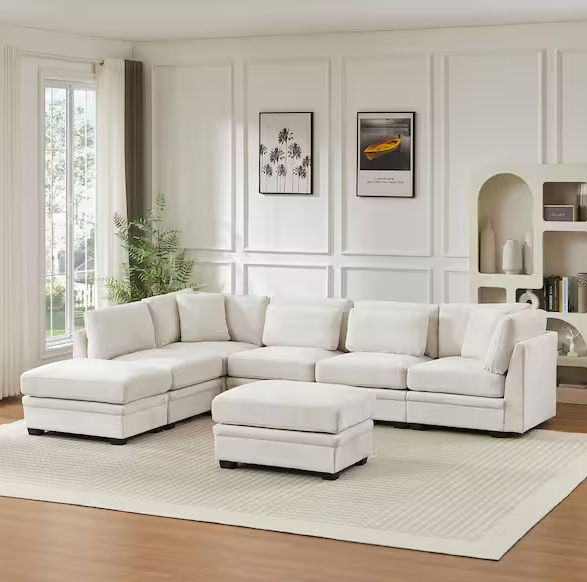 Home Depot Deals Christopher Knight Home Gifford 120" Modular Sectional + 2 Ottomans