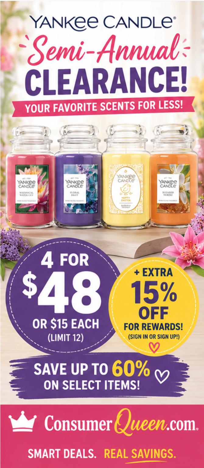 Yankee candle sale