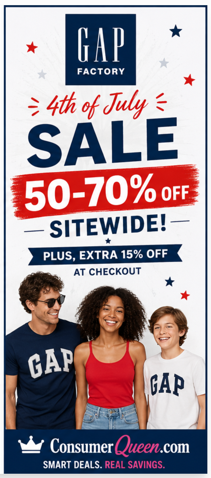 GAP 4th of July Savings
