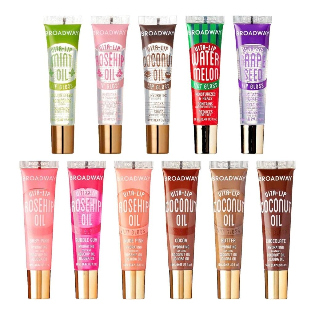 Ruby Kisses Broadway Vita-Lip Tinted & Clear Lip Gloss Set 