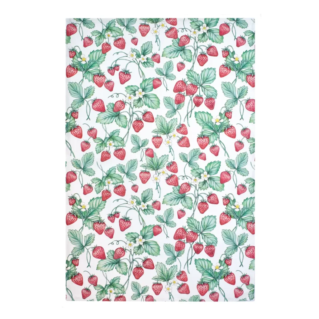 The Bee's Knees British Imports-Strawberries Tea Towel from Lottie Murphy