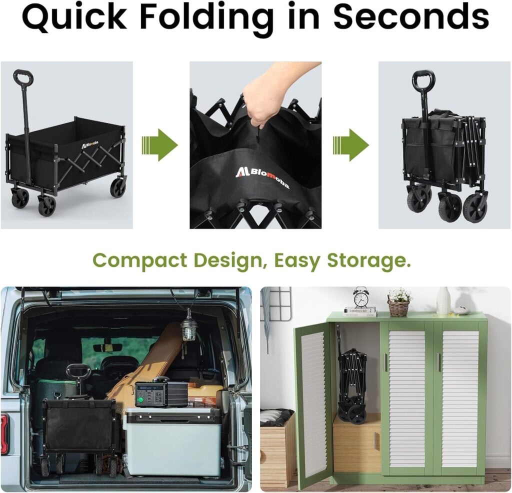 folding wagon features