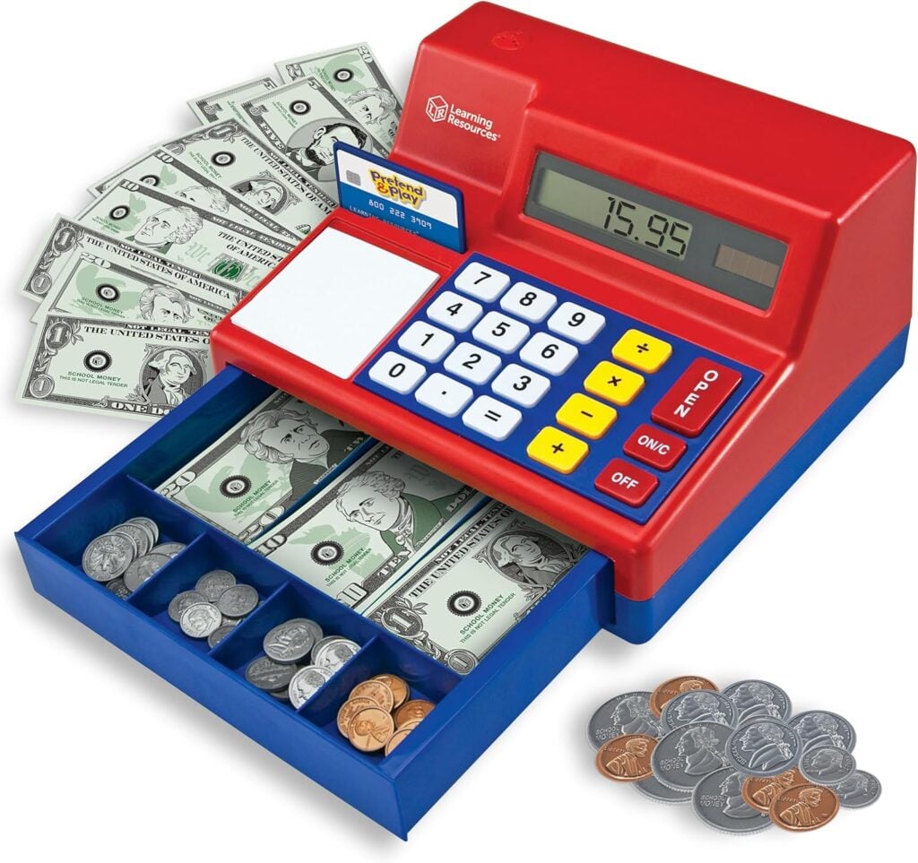 Learning Resources Pretend & Play Calculator Register Toy for back-to-school supplies