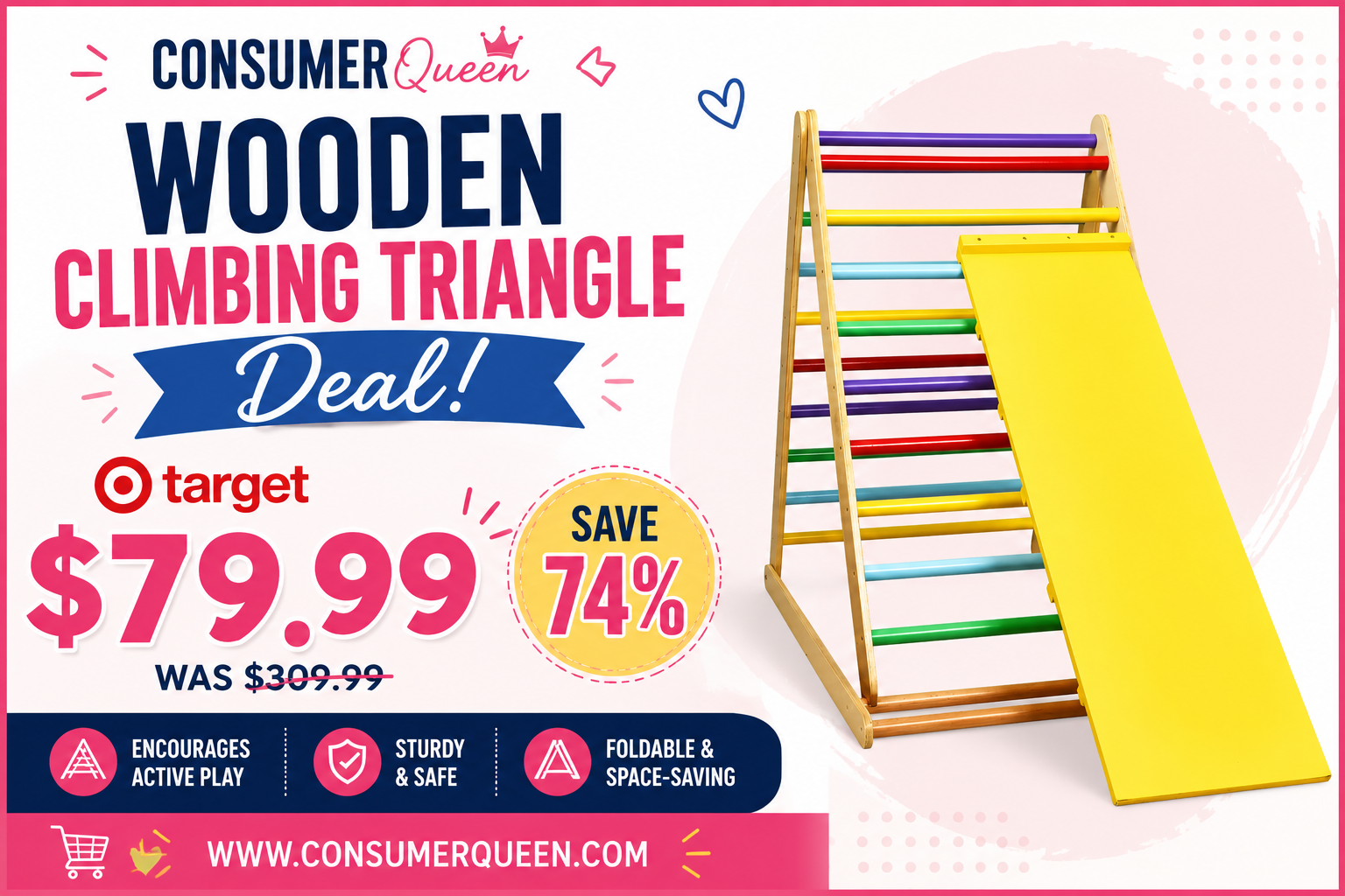Wooden Climbing Triangle Deal