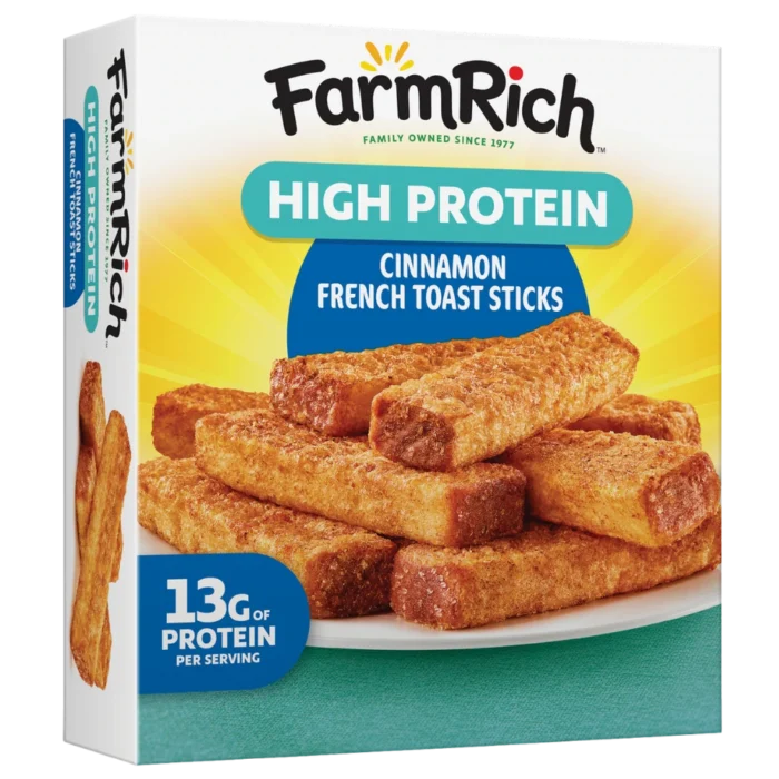 Farm Rich High Protein Cinnamon French Toast Sticks-back-to-school meal and snack time