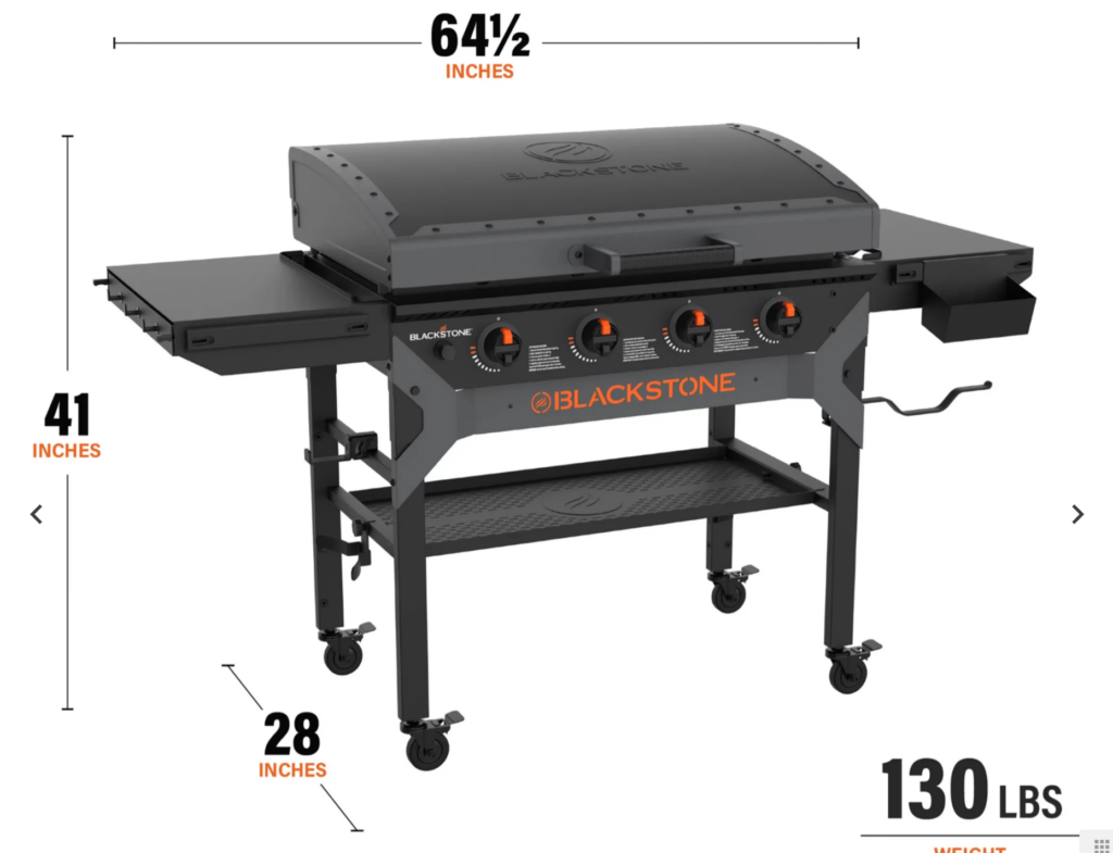 Blackstone 36 Griddle size