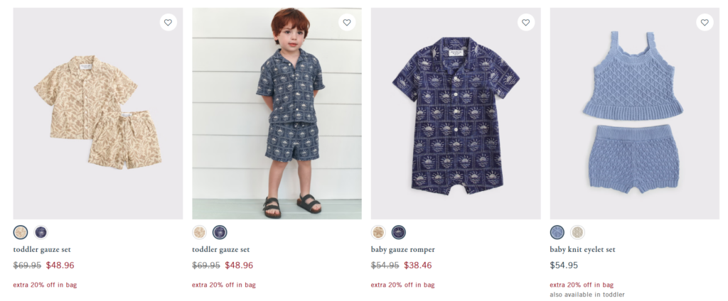 Abercrombie Summer Sale Baby and Toddler