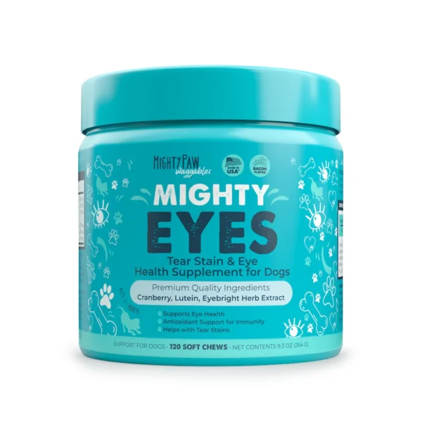 Mighty Eyes: Tear Stain & Eye Support Supplement for Dogs
