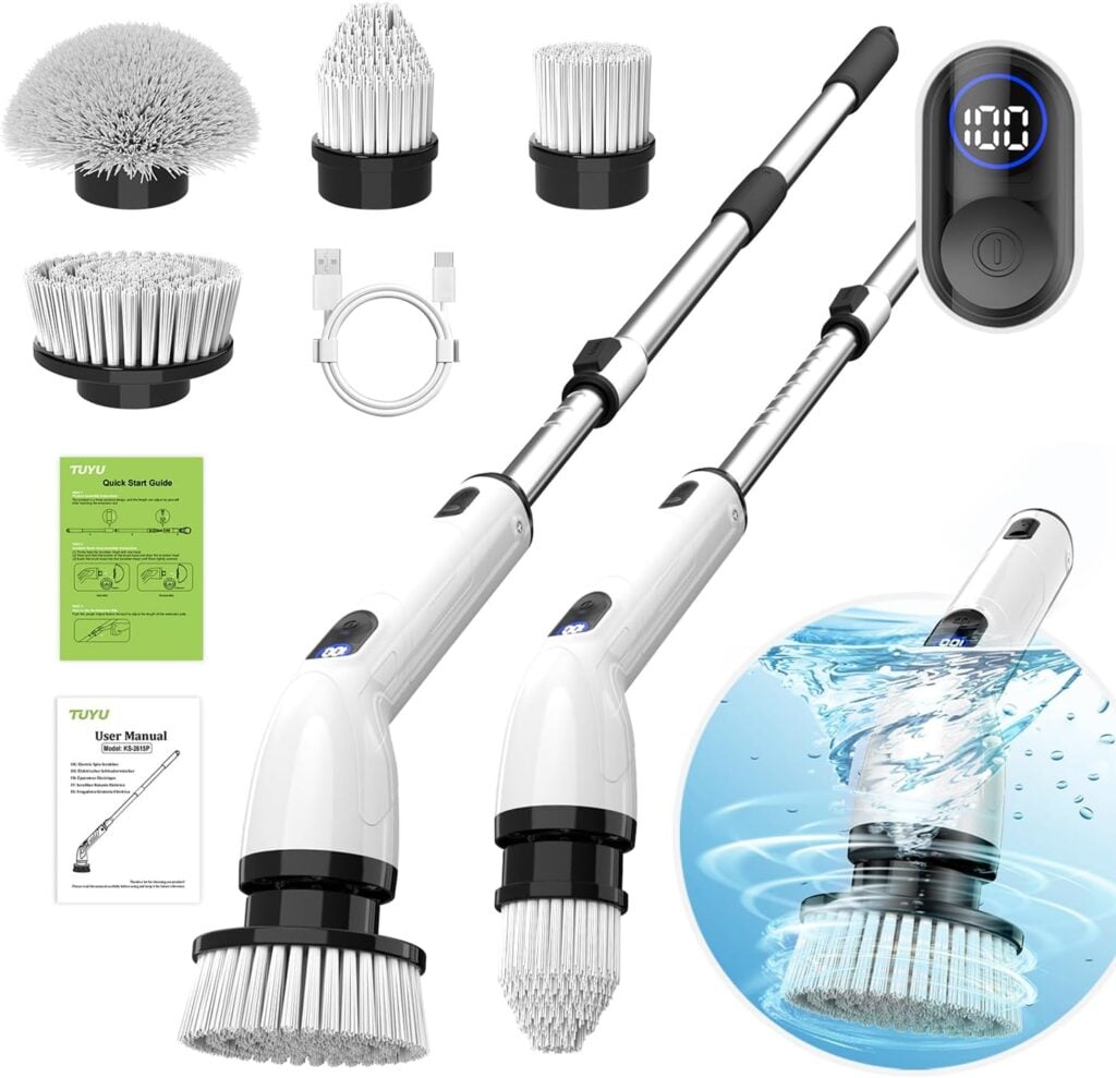 Electric Spin Scrubber includes